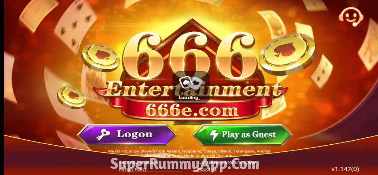  666e Rummy Apk and get ₹51 Bonus