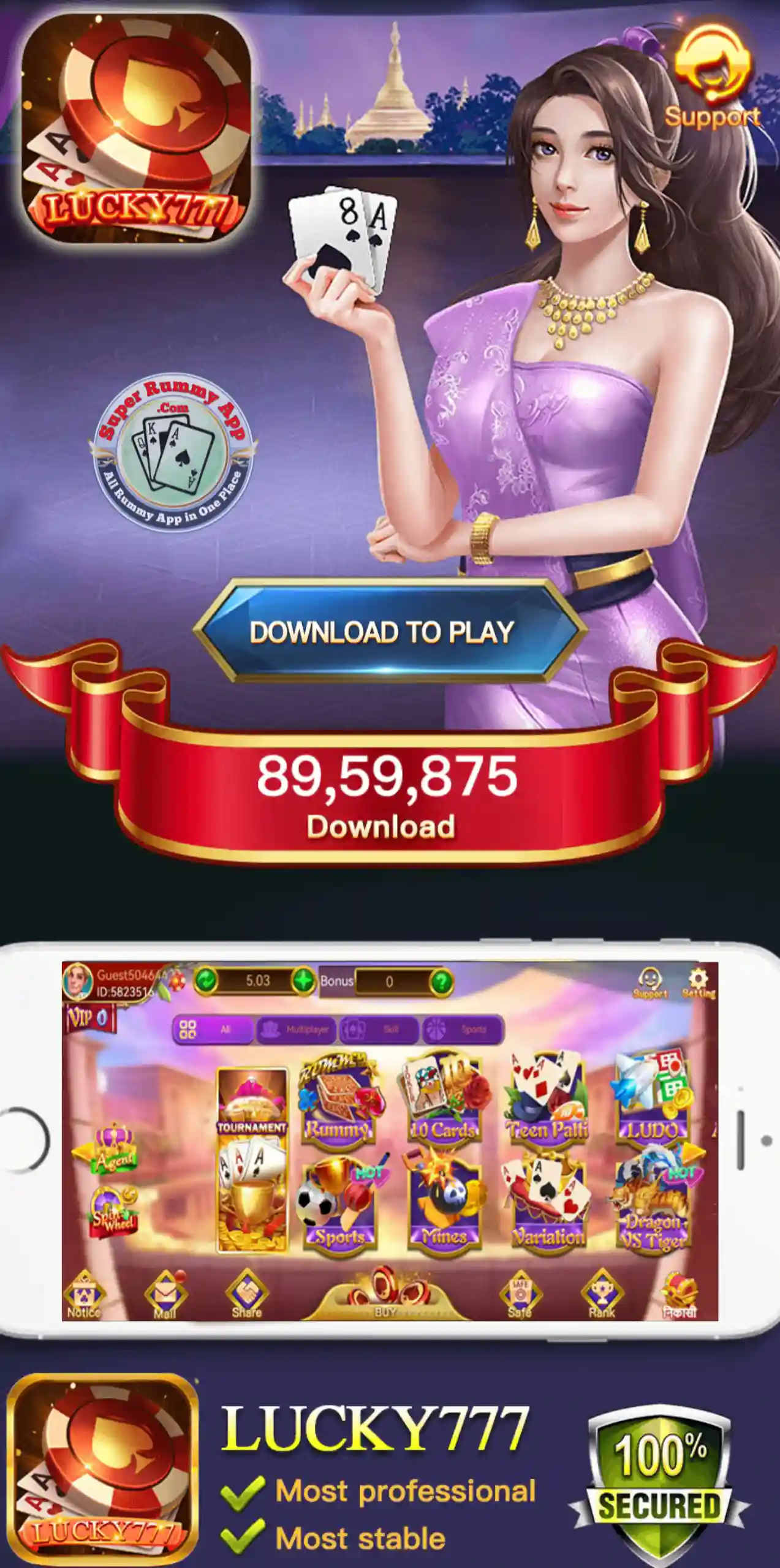 Lucky 777 Apk - Super Rummy App vs All Rummy App