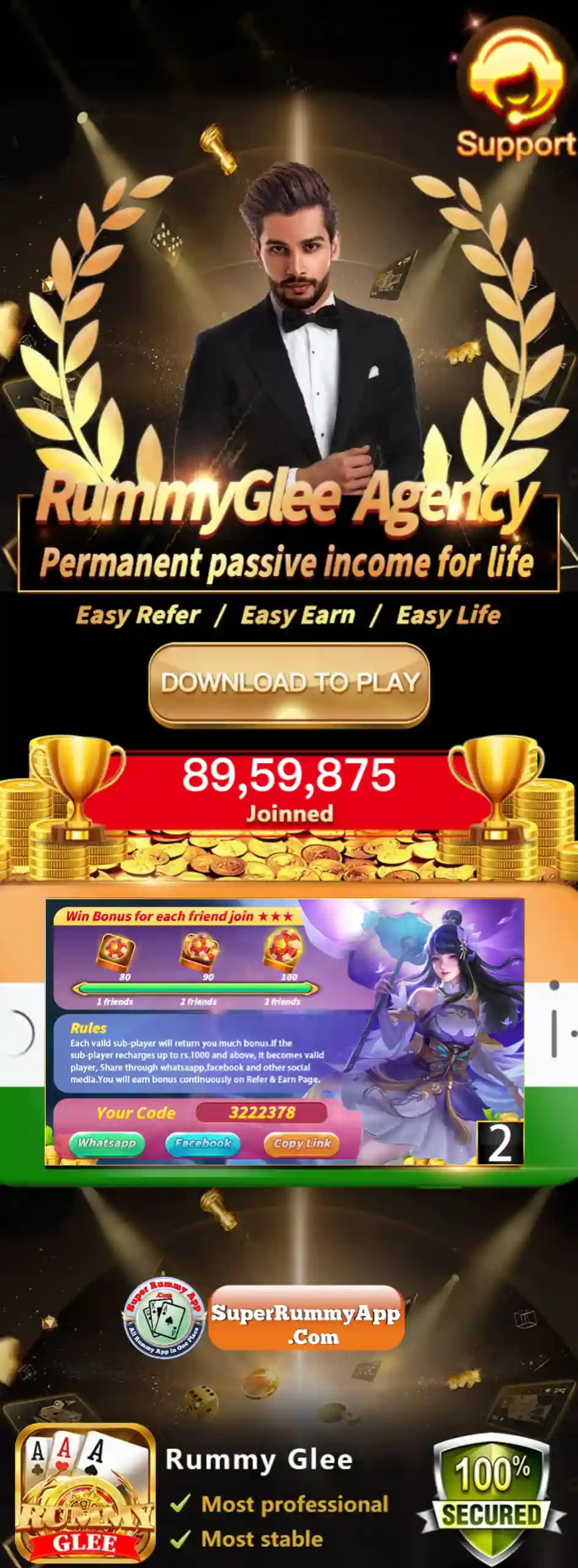 Rummy Glee Apk Download - Super Rummy App