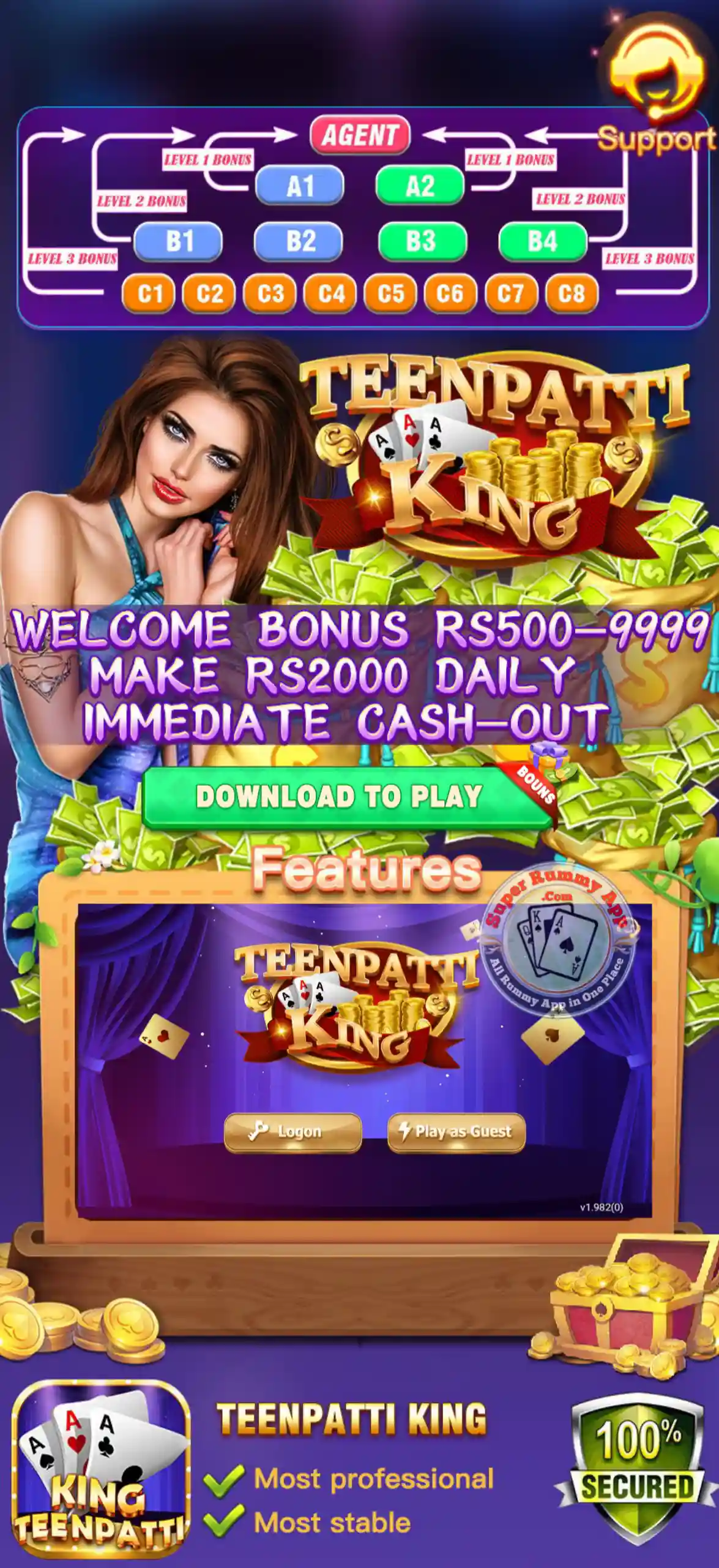 Teen Patti King Apk Download - Super Rummy Apps